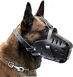 Leather Pet Dog Basket Muzzles German Shepherd Doberman anti Bite Dog Mouth Cage Dog Training Defense Masks for Small/Large Dogs