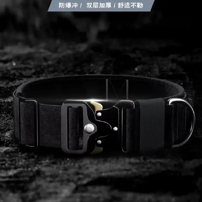 Durable Tactical Dog Collar Leash Tactical Police Dog Collar Military Adjustable Dog Collar for Small Medium Large Dogs