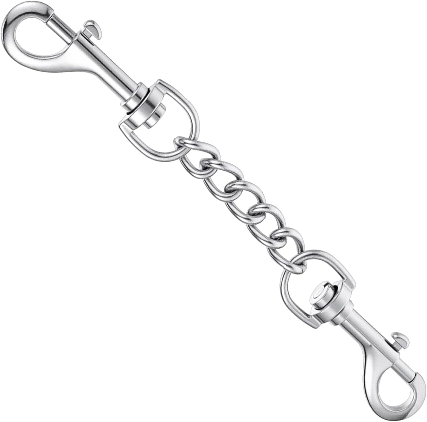 Prong Collar Safety Clip Stainless Steel Safety Clip for Prong Collar 7.5 Inches Silver Dog Harness Collar Leash Connector