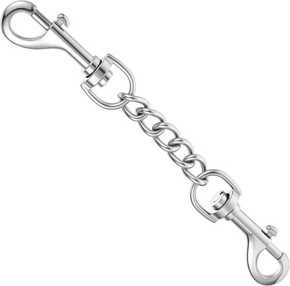 Prong Collar Safety Clip Stainless Steel Safety Clip for Prong Collar 7.5 Inches Silver Dog Harness Collar Leash Connector