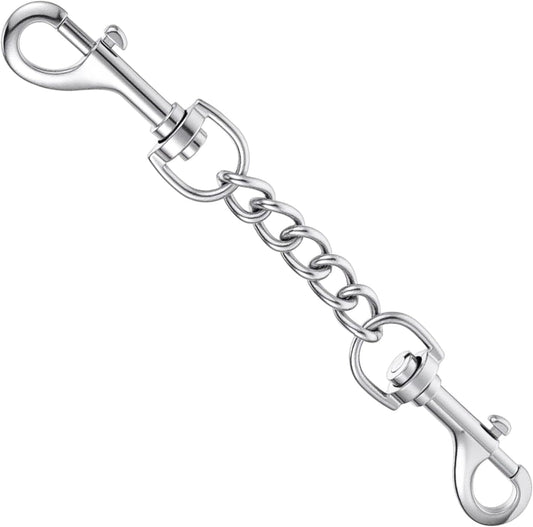 Prong Collar Safety Clip Stainless Steel Safety Clip for Prong Collar 7.5 Inches Silver Dog Harness Collar Leash Connector
