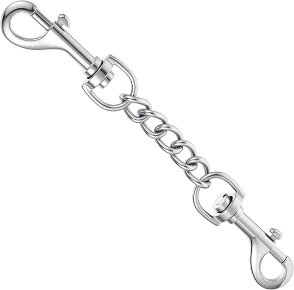 Prong Collar Safety Clip Stainless Steel Safety Clip for Prong Collar 7.5 Inches Silver Dog Harness Collar Leash Connector