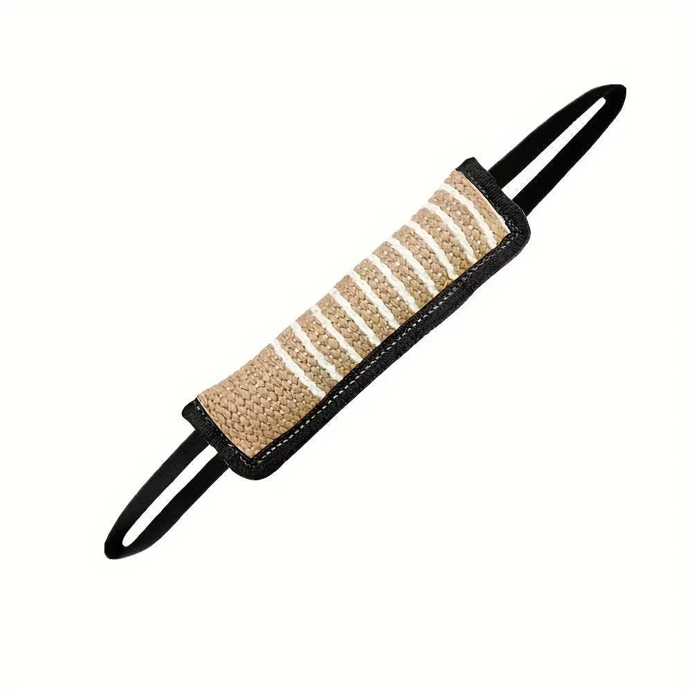 1Pc Durable Jute Dog Chew Toy - Bite-Resistant Teething Stick for Puppies & Adult Dogs, Natural Pet Dental Health Care Pet Toys