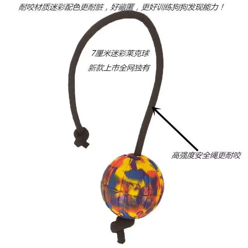 Dog Ball Toy with Rope Indestructible Interactive Dog Toy Pet Training Chew Toys Tooth Clean Solid Core EVA Elastic Ball for Dog