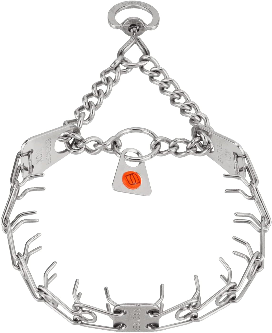 Stainless Steel Prong Dog Training Collar with Swivel Ultra-Plus Pet Pinch Collar No-Pull Collar for Dogs Made in Germany 4Mm X 25In Large