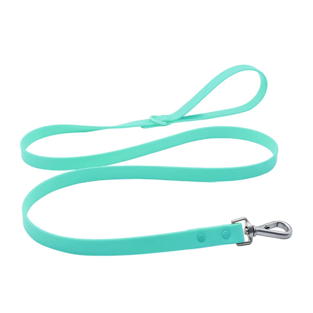 1.5M Candy Color PVC Waterproof Dog Leash Traction Lead Rope Outdoor Medium Pet Leashes