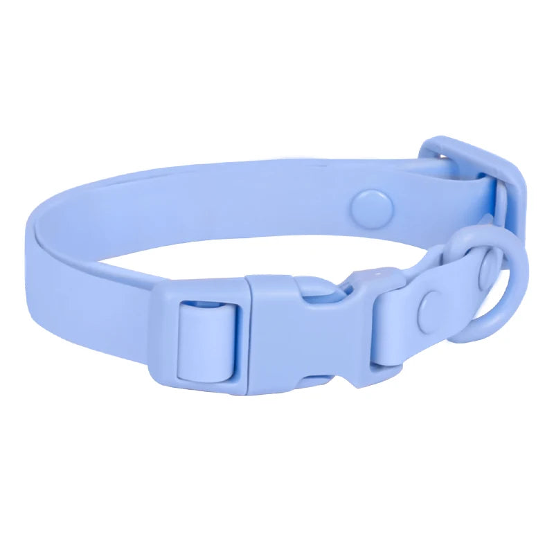 Cp442--Waterproof PVC Pet Dog Collar, anti Fouling and Waterproof Lightweight Collar, Use Double Row Rivets for Large Sizes