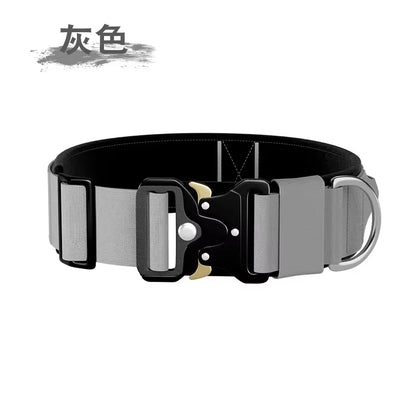 Durable Tactical Dog Collar Leash Tactical Police Dog Collar Military Adjustable Dog Collar for Small Medium Large Dogs