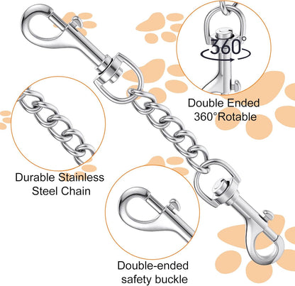 Prong Collar Safety Clip Stainless Steel Safety Clip for Prong Collar 7.5 Inches Silver Dog Harness Collar Leash Connector