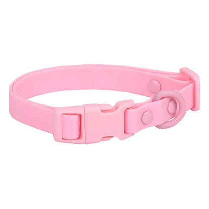 Cp442--Waterproof PVC Pet Dog Collar, anti Fouling and Waterproof Lightweight Collar, Use Double Row Rivets for Large Sizes