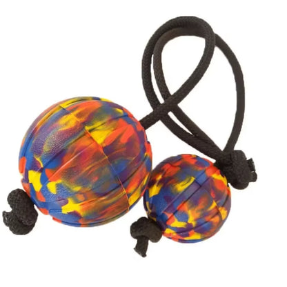 Dog Ball Toy with Rope Indestructible Interactive Dog Toy Pet Training Chew Toys Tooth Clean Solid Core EVA Elastic Ball for Dog