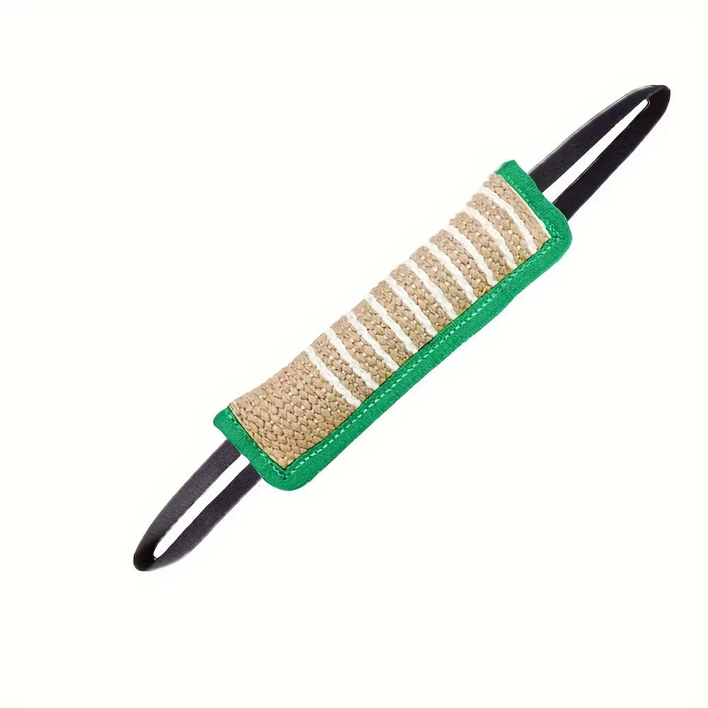 1Pc Durable Jute Dog Chew Toy - Bite-Resistant Teething Stick for Puppies & Adult Dogs, Natural Pet Dental Health Care Pet Toys