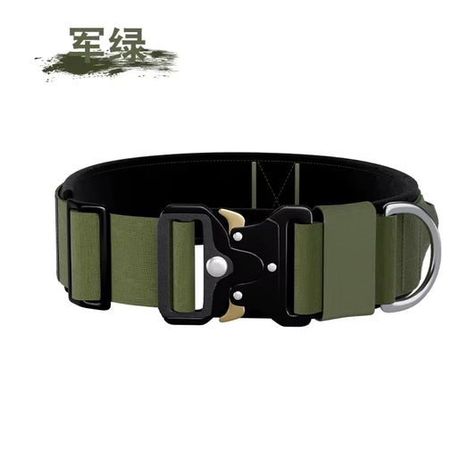 Durable Tactical Dog Collar Leash Tactical Police Dog Collar Military Adjustable Dog Collar for Small Medium Large Dogs