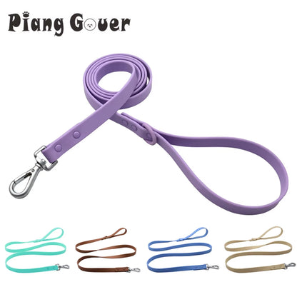 1.5M Candy Color PVC Waterproof Dog Leash Traction Lead Rope Outdoor Medium Pet Leashes