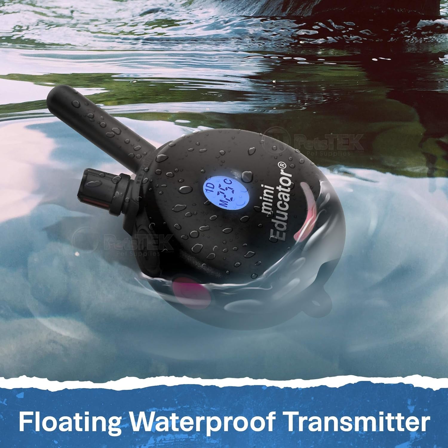 - ET-300 Black - Ecollar Dog Training Collar with Remote Control - 1/2 Mile Range, Waterproof, Rechargeable, 100 Training Stimulation Levels, Vibration and Tone W/Petstek Training Clicker