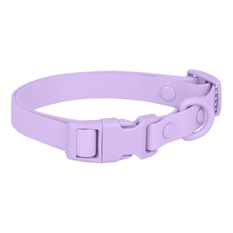 Cp442--Waterproof PVC Pet Dog Collar, anti Fouling and Waterproof Lightweight Collar, Use Double Row Rivets for Large Sizes