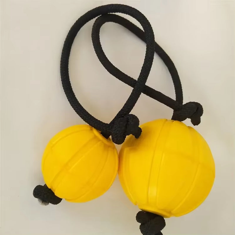 Dog Ball Toy with Rope Indestructible Interactive Dog Toy Pet Training Chew Toys Tooth Clean Solid Core EVA Elastic Ball for Dog